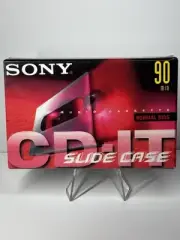*SINGLE* New Sony CD-IT 90 Minutes NORMAL BIAS Slide Case Cassette Tape SEALED