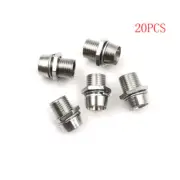 20pcs 5mm Round Chrome Metal LED Lamp Light Emitting Diode Bezel Holder TB Bkj