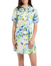 [Marcs] A Bloom With A View Mini Dress in White Multi