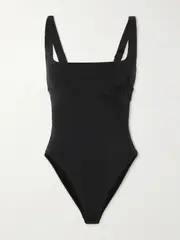 [FORM AND FOLD] FORM AND FOLD - + Net Sustain D-g The Square Recycled Swimsuit - Black - 34DD 34 DD Black