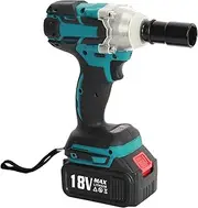 Erhigher 1/2" Cordless Impact Wrench, Safety Lock with 18V Switch, Good Toughness, Large Capacity, 13000mAh, Brushless Battery, Impact Wrench for Car and Home, Black