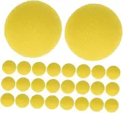 GARIOUANS 48pcs Eva Foam Launch Balls for Fun Yellow Round Replacement Balls for for Party Games and Lightweight and Design