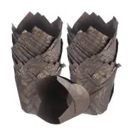 50 Pcs Tulip Baking Cups Cupcake Muffins Liners Paper, Coffee