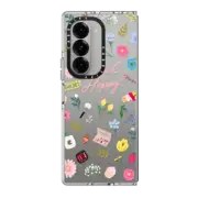 Galaxy Z Fold6 Clear Case SOUL HAPPY Blush Phone Case - CASETiFY x Bubz