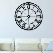50cm Large Wall Clock Silent Big Roman Numeral Wall Clock Modern Wall Decor AU