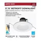 Satco S11883 - Field Selectable 5-6" LED Downlight Retrofit - Deep Baffle