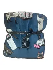 Vera Bradley Cat Meow Throw Blanket 80” X 50”