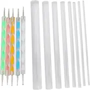 GRARRO Mandala Dotting Tools Set for Painting Rocks,Painting Rocks Dot Kit, Rock Stone Painting Pen Polka Dot Tool Template Cosmetic Brush