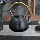 Cast Iron Teapot 1.2L Tea Set Home Use with Cover Housewarming Gifts Traditional