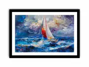 Sailboat Framed print Art Poster