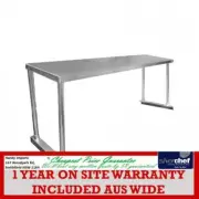FED COMMERCIAL SINGLE OVERSHELF OVER SHELF STAINLESS STEEL WORK BENCH 1200-WBO1