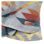 Pendleton Coyote Sherpa Throw Blanket Soft & Coz Fleece Blanket 50"W x 70 "L