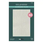 Spellbinders Lined Corners 3D Embossing Folder from the Modern Botanicals Collection by Dina Wakley