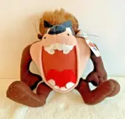 1995 TAZ TASMANIAN DEVIL Plush 9" LOONEY TUNES Vintage RARE ~ Brand New with Tag