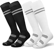 [findway] Ski Socks, 2/3 Pairs Snowboarding and Skiing Socks, OTC Non-Slip Cuff Winter Thermal Warm Socks for Men & Women