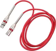 Abaodam Audio Line Microphone Accessory Mic Gaming Mic Microphone Cable XLR Cables 3 Pin XLR Wire Red PVC