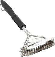 Grill Cleaning Brush 16.5 Inch Spring Wire Brush Multi-Functional Grill Rack Cleaner for Outdoor