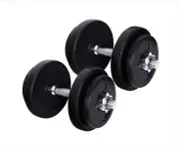 Weight Training Plates Home Gym Fitness Exercise 20kg Dumbbell Set