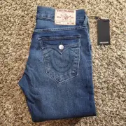 30x32 true religion men jeans - authentic geno relaxed slim fit/medium autumn...