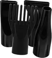 Ipetboom 4pcs Wind Mouth Comb The Wind Mouth Blow Dryer Concentrator Attachment Nozzle Hair Dryer Hair Dryer Nozzle Attachment Blow Dryer Replacement Parts Hair Dryer Diffuser Black Abs