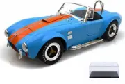 DIECAST CAR & DISPLAY CASE 1965 SHELBY COBRA 427 S/C W/SHELBY SC129 1/18