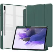 MCC For Samsung Galaxy Tab S7+ Plus 12.4" Case Cover Pencil Holder T970 T975 [Dark Green]