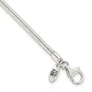 9 Inch Sterling Silver Reflections Lobster Clasp Bead Bracelet