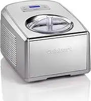 Cuisinart Ice Cream and Gelato Maker | Makes Ice Cream, Gelato, Sorbet, Frozen Yoghurt in 40 Mins | Homemade Desserts | Easy to use at Home | No Need to Pre-Freeze Bowl | Stainless Steel | ICE100BCU