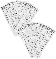 SEWACC 10pcs Russian Keyboard Stickers Transparent Frosted Non Glare Cover for Laptop PC Keyboards Easy to Apply Protective Compatible with Cyrillic Layouts