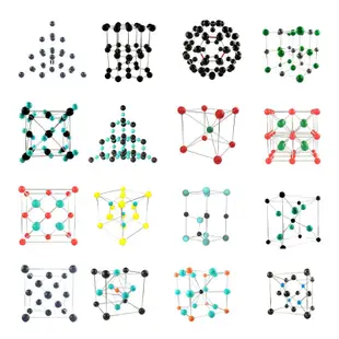 【小線條】化學晶體結構模型教具 晶胞空間構型 金剛石碳60石墨二氧化硅二氧化碳氯化銫氟化鈣閃鋅礦纖鋅礦硫化鋅金紅石