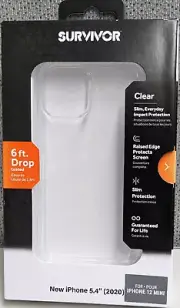 Survivor -Hard shell Case for Apple® iPhone® 12 mini-Clear -New