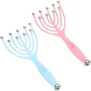 Beaupretty 2pcs Claw Manual Scalp Massager Tool for Head and Neck Relaxation Portable Handheld Design Unique Claw Comb for Comfortable Scalp Massage Sturdy Construction