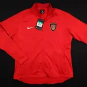 Nike Dry Red Atlanta United Fire Full Zip Warm Up Jacket Size XL Women's