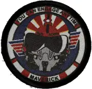 3" Top Gun Sundown F14 Tomcat Morale Patch Tactical Military USA Army Flag