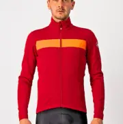Castelli Raddoppia 3 Gore Windstopper Jacket Red Small SAVE $120 FREE SHIPPING