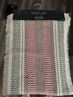 Rachel Zoe 16x90 Inch Table Runner Christmas Colors Green Red White Brand New