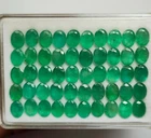 Natural Emerald Oval Cut 109 Cts.-Zambia Emerald 7X9 mm- Vivid green emerald