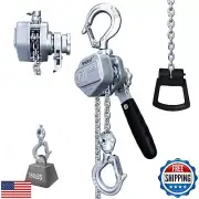 FITHOIST Mini Lever Hoist 1/4 Ton, Chain Hoist Come Along 10FT, Aluminum Allo