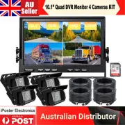 128GB 10.1" DVR Monitor Realtime Vehicle Rear View Recording Camera Truck Bus RV