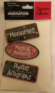 Creative Imaginations Metal Signs for Scrapbooking Crafts Crafting Magical Box2