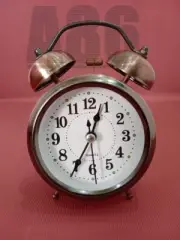 5"Analog Twin Bell Alarm Clock BROWN.......