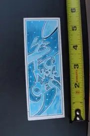 Lib Technologies Snowboards Blue White OG SNB2 Snow Vintage Snowboarding STICKER