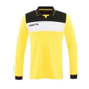 2560/915 Macron Shirt Goalkeeper Naos Long Sleeve With Padding Black Yellow