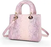 [aiunone] Handbags for Women - Crossbody Tote Bag Hobo Bag Top Handle Satchel Purse Snake Crocodile Print Shoulder Bag