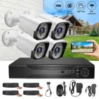 4K 5MP 4 CH DVR Video Recorder CCTV Security Camera System Kit Motion Detection