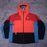 NIKE Storm-FIT ADV ACG Gore Tex Chain of Craters Jacket Womens LARGE Blue Orange