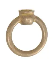 B&P Lamp 1 1/2" Dia. Cast Brass Loop, Polished And Lacquered Brass