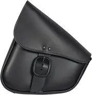 Dowco Willie & Max by - Triangulated Motorcycle Swingarm Bag - UV Protection - Leather - Matte Black Buckle - Black - Up to 9L Capacity [ 59893-00 ]