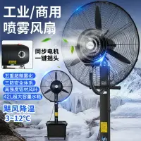 在飛比找樂天市場購物網優惠-噴霧風扇 工業風扇 工業噴霧風扇強力大功率落地扇水冷霧化加冰