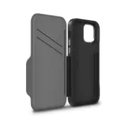 Monaco Leather Wallet Case For iPhone 12 Pro Max 6.7" - Black/Space Grey